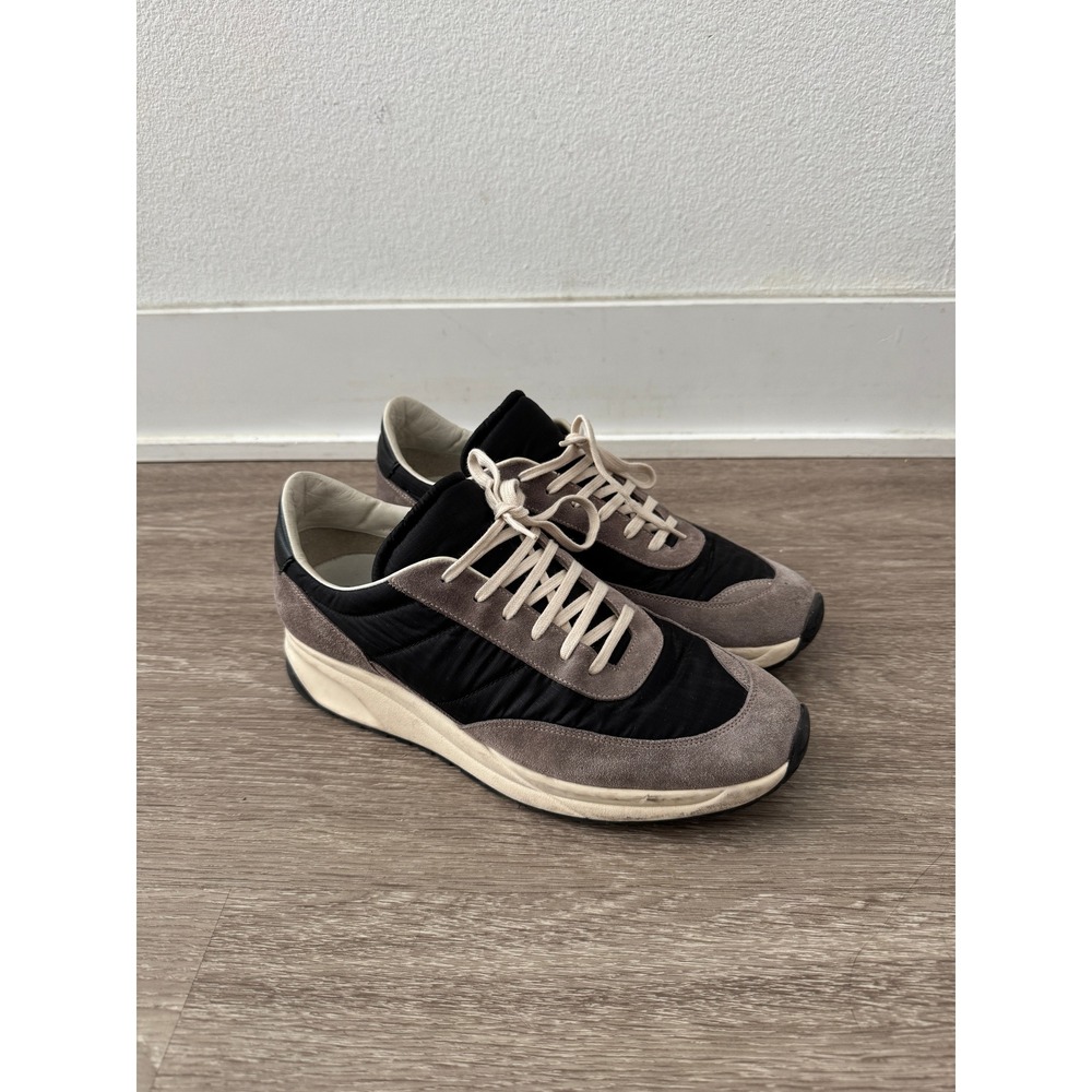 Common Projects Track Classic Sneakers Black Grey Suede Made in Italy Size 43